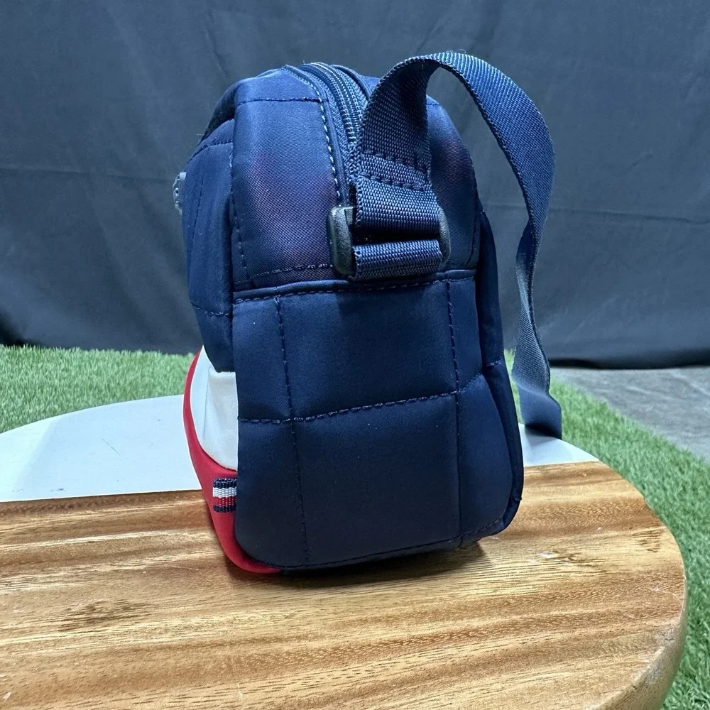 Quilted Tommy Hilfiger Cross Body Bag Red White‎ Navy